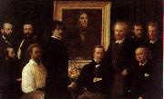 Henri Fantin-Latour Homage to Delacroix painting